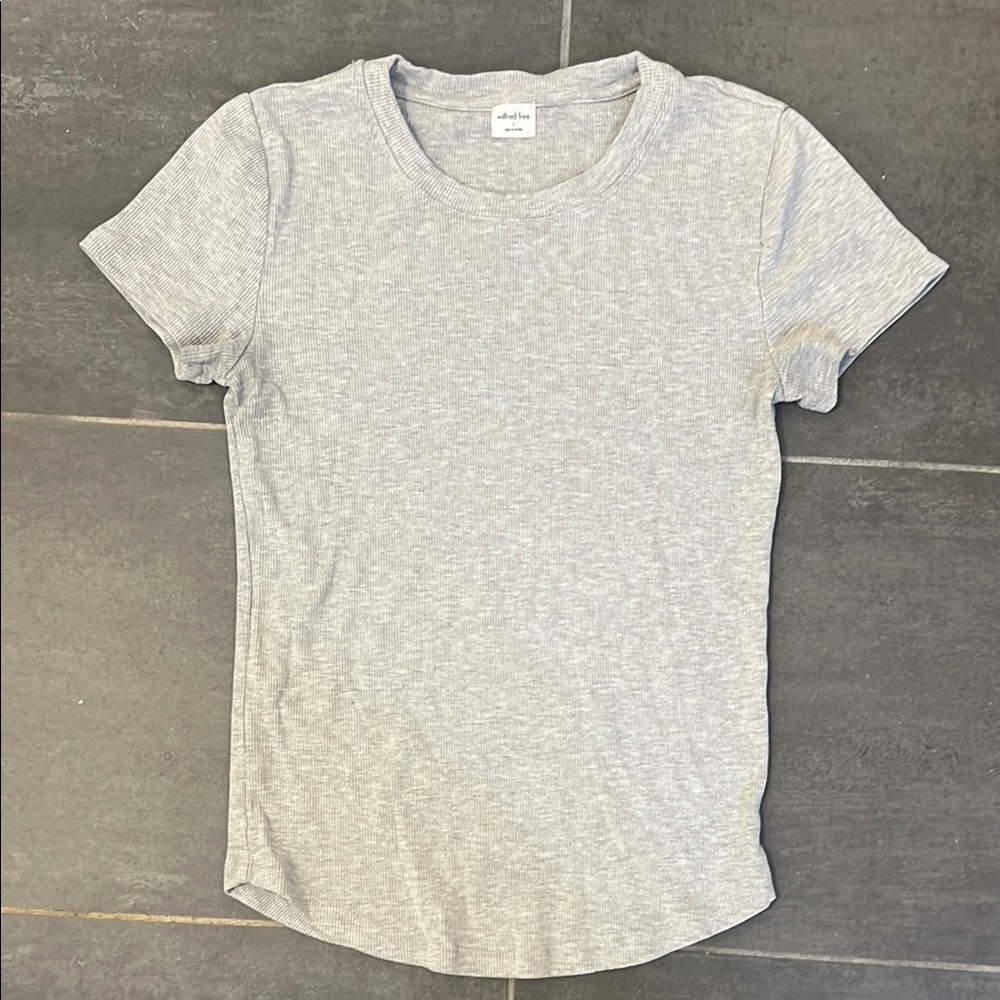 Wilfred Fitted Gray Short Sleeve T-Shirt